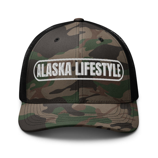 Alaska Lifestyle Camouflage Trucker Hat