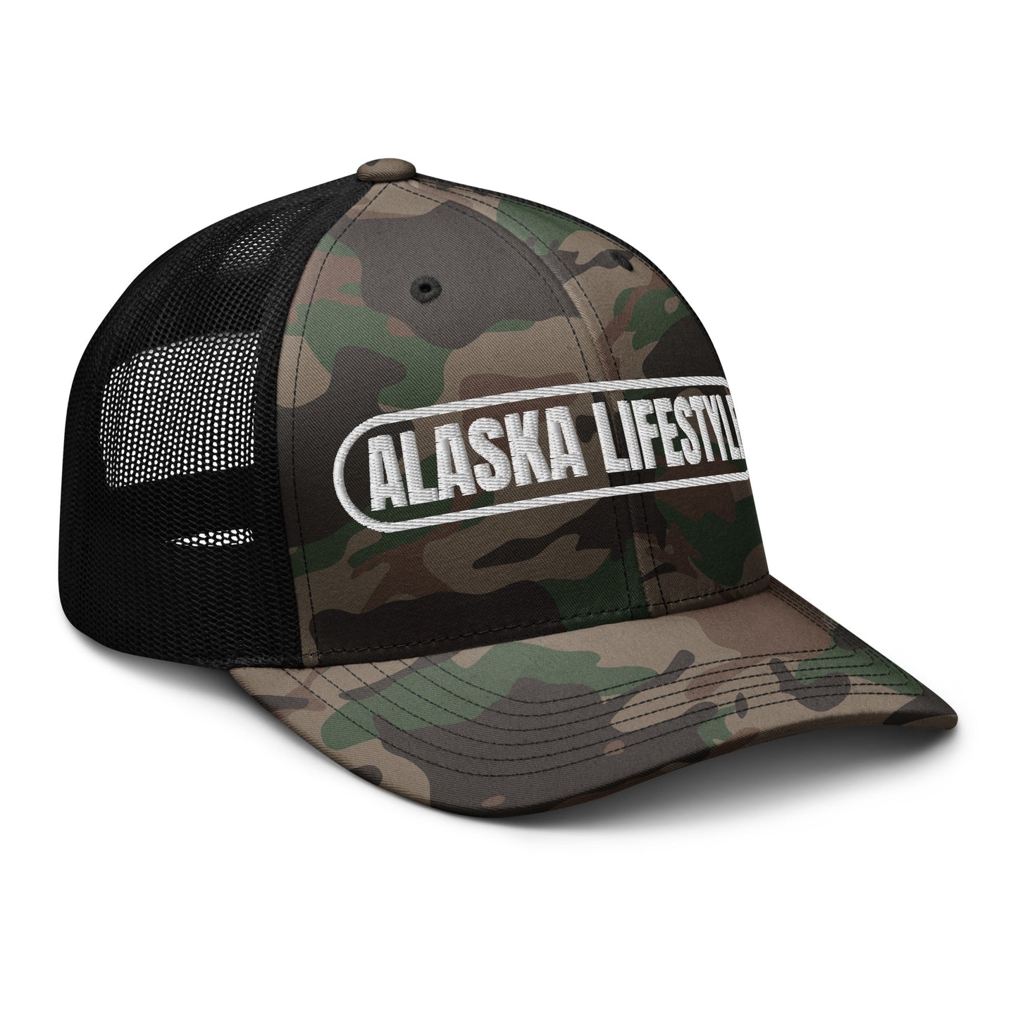 Alaska Lifestyle Camouflage Trucker Hat