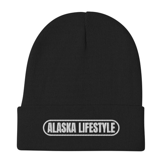 Alaska Lifestyle Text Embroidered Beanie